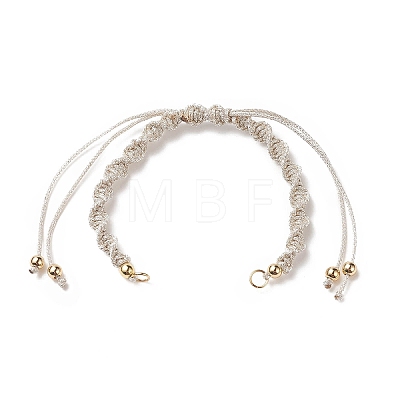 2Pcs 2 Style Polyester Cord Braided Bracelets AJEW-JB01144-02-1
