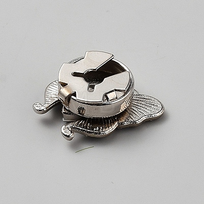 Alloy Rhinestone Cufflinks BUTT-WH0024-077B-1