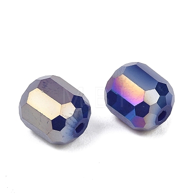 Electroplate Column Glass Beads EGLA-A043-02-AB16-1