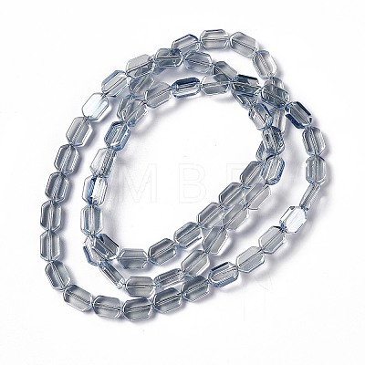 Electroplate Glass Beads Strands EGLA-L042-PL04-1