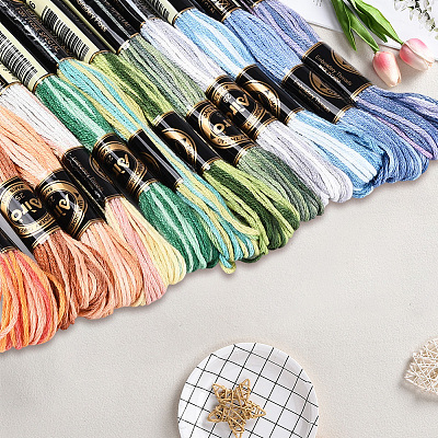 6-Ply Polyester Embroidery Floss OCOR-WH20074-15G-1