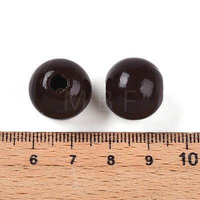 Painted Natural Wood Beads WOOD-A018-16mm-08-1