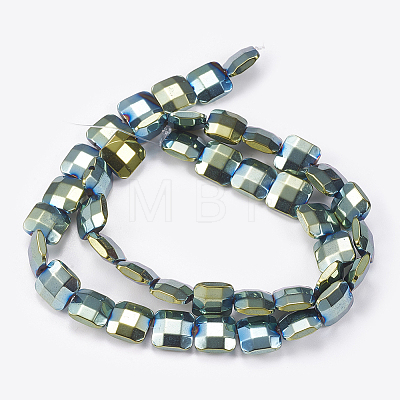 Electroplated Non-magnetic Synthetic Hematite Beads Strands G-P367-A-1