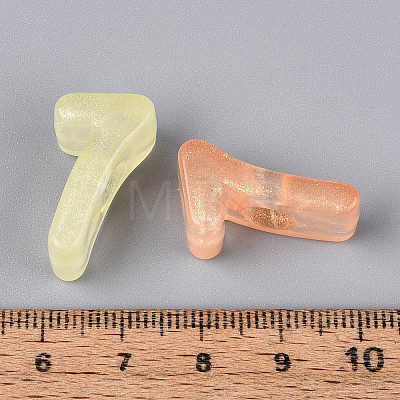 Luminous Frosted Transparent Acrylic Beads TACR-T029-21H-1