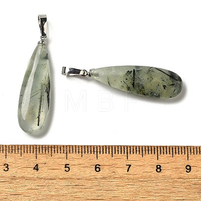 Natural Prehnite Pendants G-Q192-07P-01-1