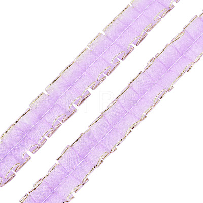 10M Double Layer Polyester Lace Ribbon OCOR-TA0004-14I-1