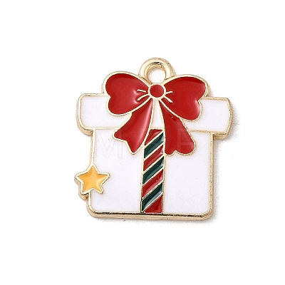 Christmas Alloy Enamel Pendants FIND-H055-17F-G-1