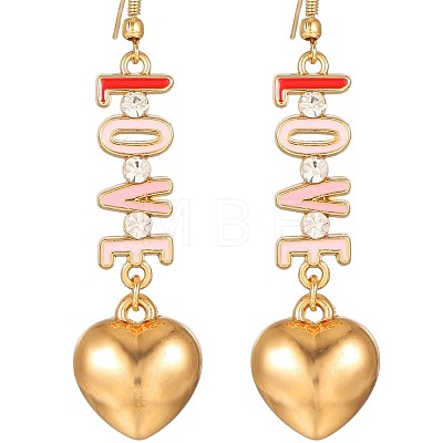 Alloy & Enamel Dangle Earrings FS-WG632E1-02-1