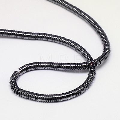 Non-magnetic Synthetic Hematite Beads Strands X-G-J164A-4mm-02-1