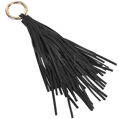 2Pcs PU Leather Tassel Pendant Keychains FIND-CL0002-41D-1