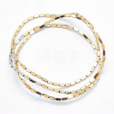 Electroplate Non-magnetic Synthetic Hematite Beads Strands G-L489-B03-1