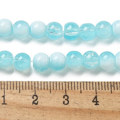 Crackle Glass Beads Strands GLAA-U001-6mm-08-1