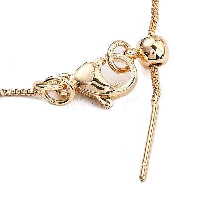 1mm Rack Plating Brass Box Chain Adjustable Slider Necklaces for Women Men MAK-L044-56KCG-1