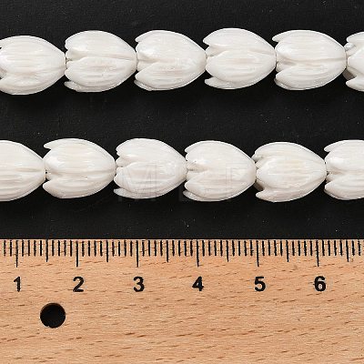 Synthetic Coral Dyed Carved Beads Strands CORA-P004-01D-1