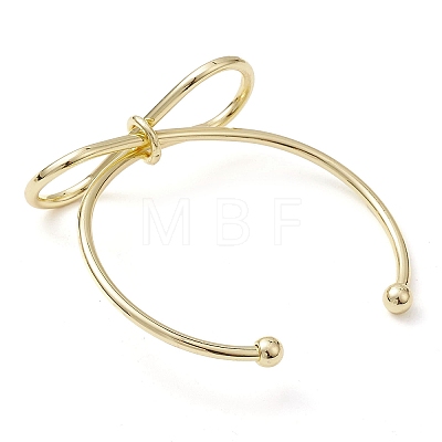 Infinity Brass Cuff Bangles BJEW-D039-37E-G-1