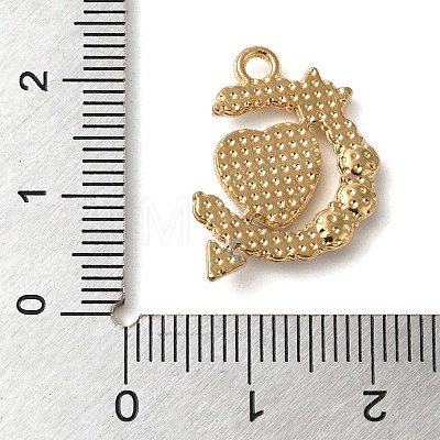 Alloy Enamel Rhinestone Glass Pendants ENAM-U003-02G-04-1