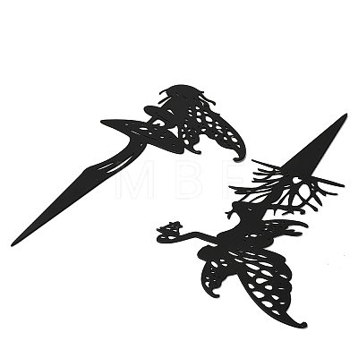 Iron Fairy Garden Stakes AJEW-Z050-01B-1