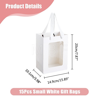 Rectangle Paper Storage Bags with Handle ABAG-WH0046-26A-01-1