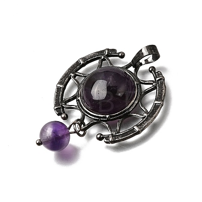 Natural Amethyst Pendants GG-CBA7610-03AS-09-1