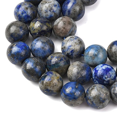 Natural Lapis Lazuli Beads Strands G-A163-07-10mm-1