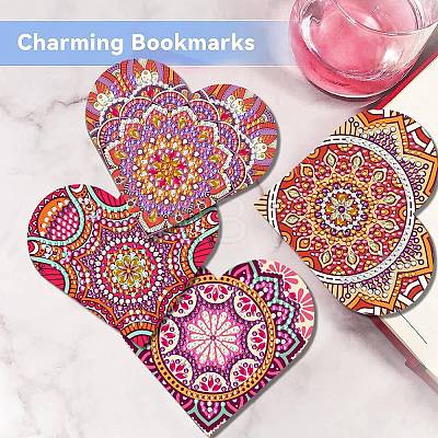 6Pcs Bookmark DIY Diamond Painting Kit PW-WG58342-01-1