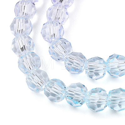 Transparent Glass Beads Strands GLAA-E036-07W-1