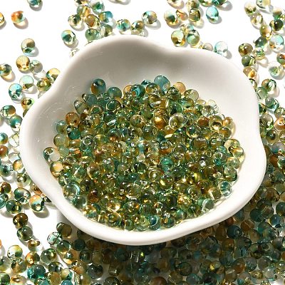 Transparent Baking Paint Glass Seed Beads SEED-P006-02B-04-1