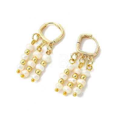 Natural Freshwater Pearl Tassel Chandelier Earrings EJEW-JE07026-1