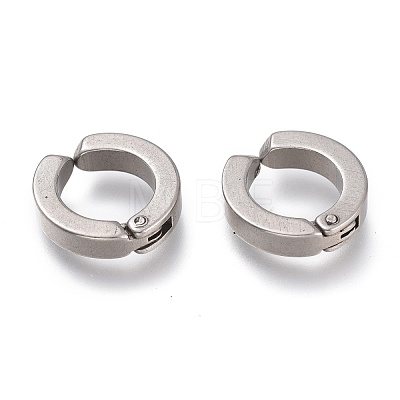 303 Stainless Steel Cuff Earrings EJEW-F262-01A-P-1