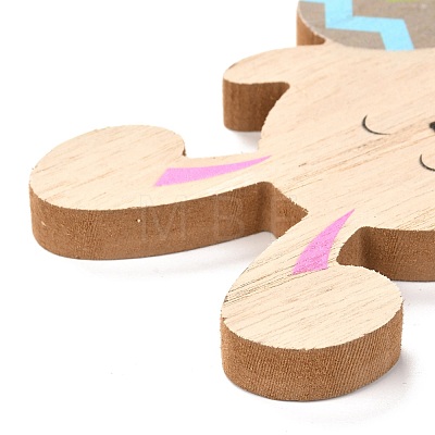 Easter Theme Natural Wood Display Decorations AJEW-P087-A03-1