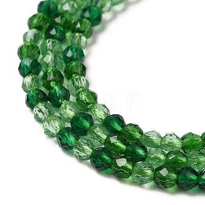Transparent Glass Beads Strands GLAA-H027-01G-1