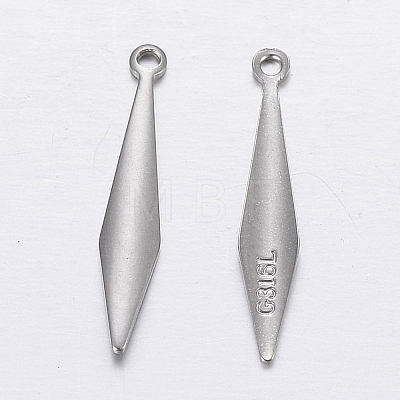 Non-Tarnish 316 Surgical Stainless Steel Pendants X-STAS-P198-04-1