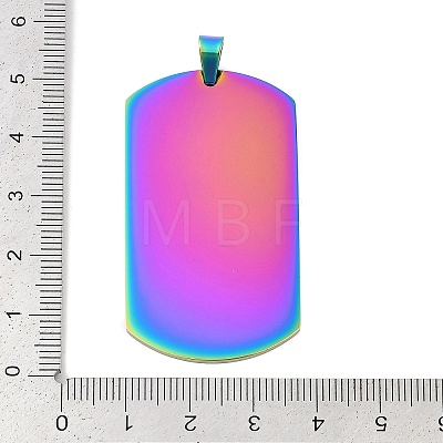 Ion Plating(IP) 304 Stainless Steel Pendants STAS-I311-03B-RC-1