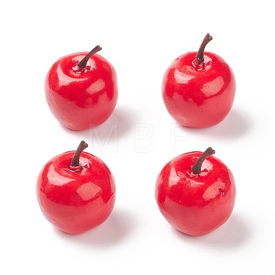 Mini Foam Imitation Apples DJEW-XCP0001-05A-1