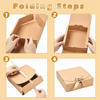 Paper Gift Boxes with Ribbon AJEW-YWC0816-001B-1