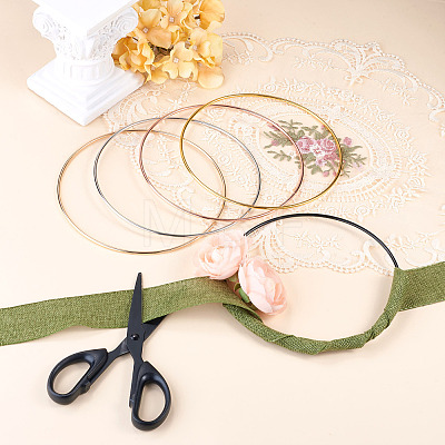 5Pcs 5 Colors Iron Rings FIND-TA0011-10-1