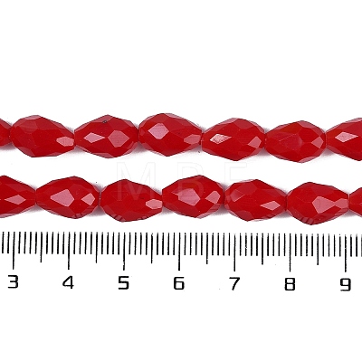 Opaque Solid Color Imitation Jade Beads Strands GLAA-N005-P4mm-D07-1