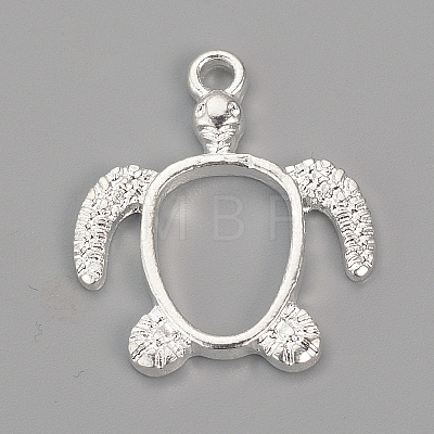 Alloy Open Back Bezel Pendants LS-PALLOY-R098-62S-1