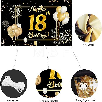 Polyester Hanging Banner Sign AJEW-WH0190-033-1