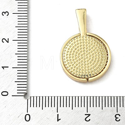 Brass Micro Pave Cubic Zirconia Pendants KK-L257-11G-1