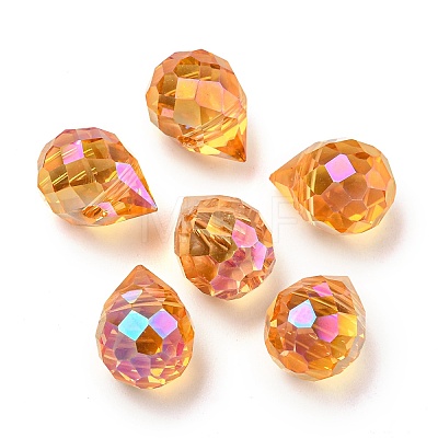 Electroplated Glass Beads EGLA-K062-01A-HR02-1