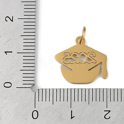 304 Stainless Steel Pendants STAS-L279-016G-1