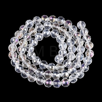 Transparent Glass Beads Strands GLAA-Q107-02A-01-1