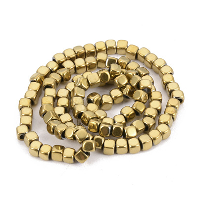 Electroplate Non-magnetic Synthetic Hematite Beads Strands G-Q486-111A-1