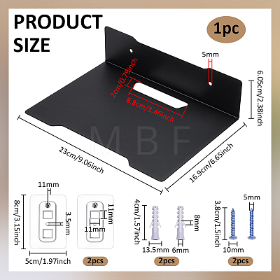 Steel Wall Storage Rack AJEW-WH0816-497EB-1