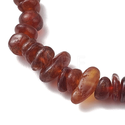 Natural Carnelian Round Charm Bracelets BJEW-JB13142-1
