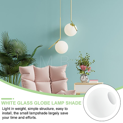 Frosted Glass Lamp Shade AJEW-WH0528-04-1