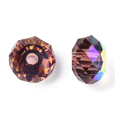 Faceted Transparent Glass Beads GLAA-E047-01A-1