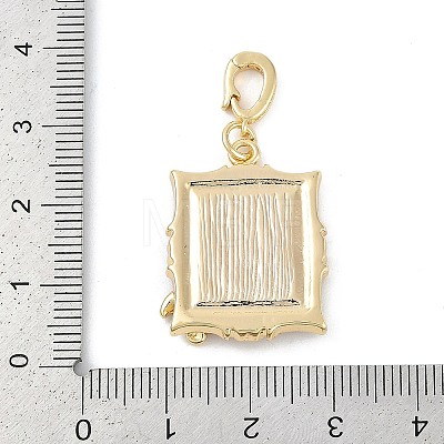 Brass Enamel Pendants KK-U043-12G-01-1