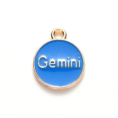 Alloy Enamel Pendants X-ENAM-S124-01B-02I-1